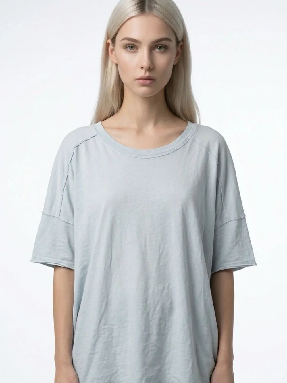 FREE PEOPLE MOVEMENT | Hot Shot Reversible Tee Blue Oversized Women’s Size M